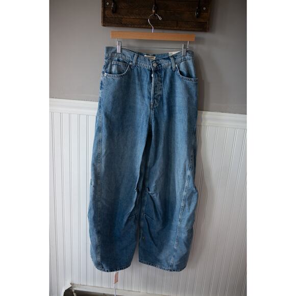 Free people Westward Demi Barrel Leg Jeans 28 - Picture 3 of 5